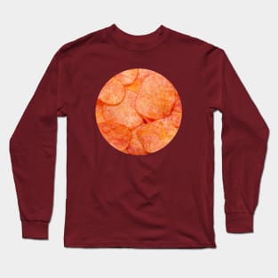 Ketchup Chips Circle Photograph Long Sleeve T-Shirt